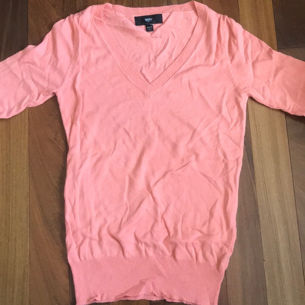 Tight salmon sweater